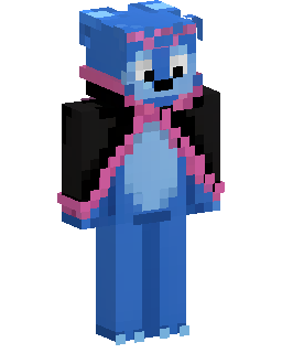 Blue Cat with Elytra skin de Minecraft