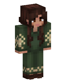 Brown Haired Forest Girl Minecraft skin