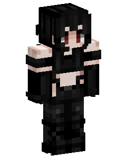 Gothic Black Haired Girl 的 Minecraft 皮肤