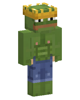 Skin Minecraft Green Crowned King