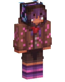 Skin Minecraft Purple Hoodie Girl
