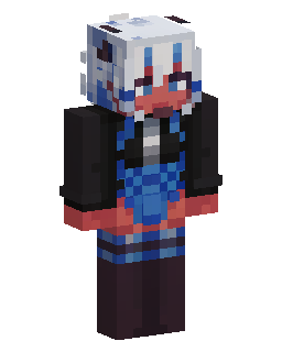 Silver Haired Anime Girl のMinecraftスキン