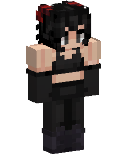 Black Haired Anime Girl Minecraft skin