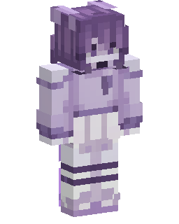 Purple Hair Anime Girl Minecraft-Skin