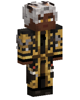 Black Gold Warrior — Minecraft Skin Download