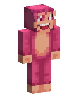 Pink Puffball Creature Minecraft skin