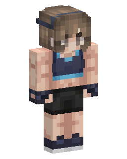 Sporty girl Minecraft skin
