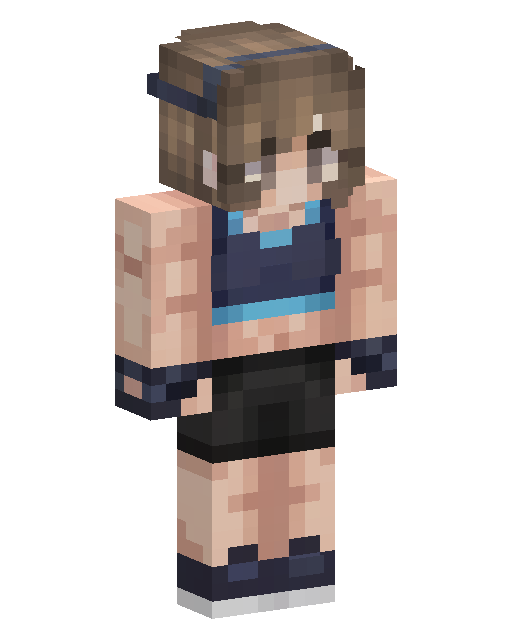 Sporty girl Minecraft 皮肤