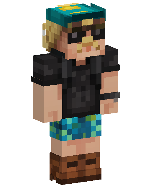 Skin Minecraft Colorful Shorts Boy