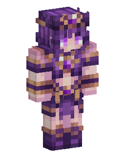 Skin Minecraft Violet Gold Fantasy Mage