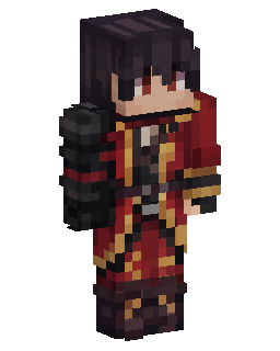Red Gold Warrior Minecraft skin