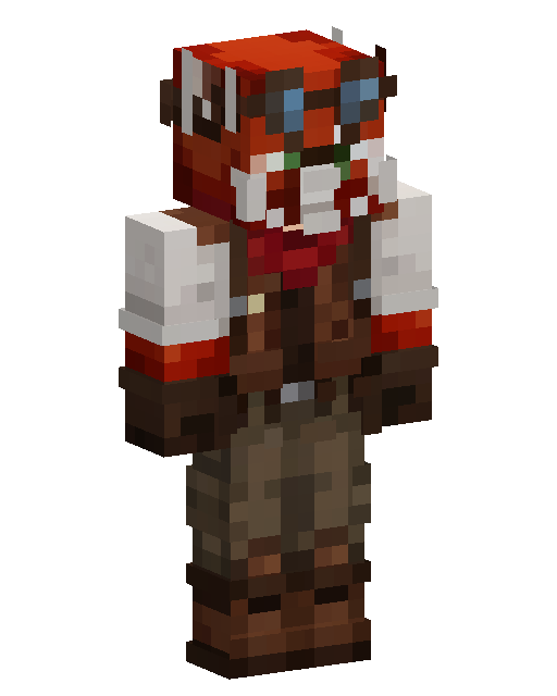 Red Goggled Adventurer Minecraft skin