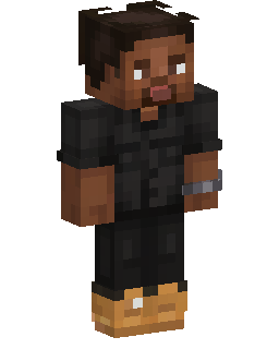 Bearded Man In Black skin de Minecraft