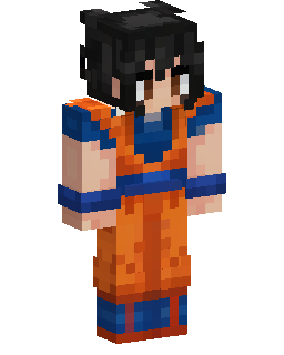 Skin Minecraft Anime girl wearing goku outfit
