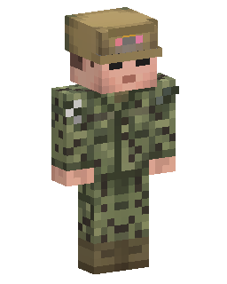 Skin Minecraft Camo Soldier In Woodland Uniform