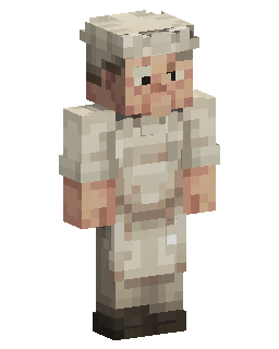 Skin Minecraft Chef In White Uniform