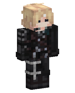 Blonde Operative In Black Gear Minecraft skin