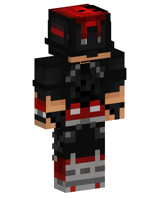 Red Marked Hoodie Boy — Minecraft Skin Download