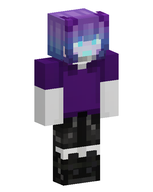 Purple Helmet Character Minecraft skin