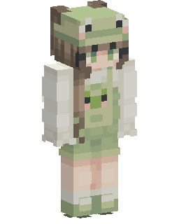 Frog Hat Girl Minecraft 스킨