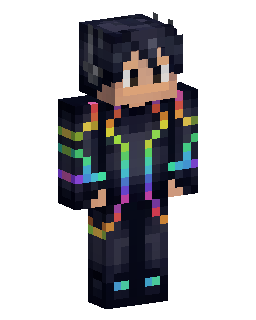 Skin Minecraft Rain bow boy