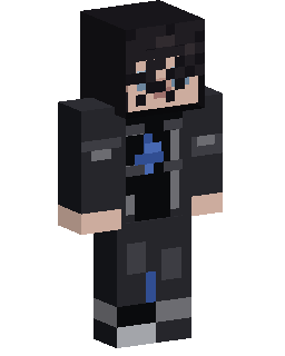Noah in Black Hoodie Minecraft-Skin