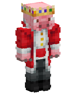 Technoblade Pig King Minecraft-Skin