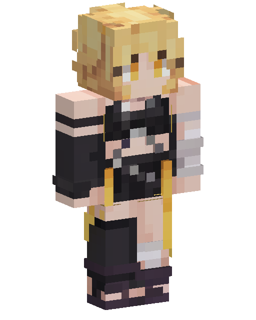 Blonde Anime Girl Minecraft skin