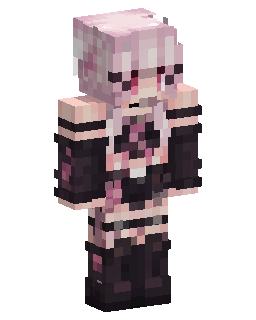 Pink Gothic Anime Girl Minecraft skin