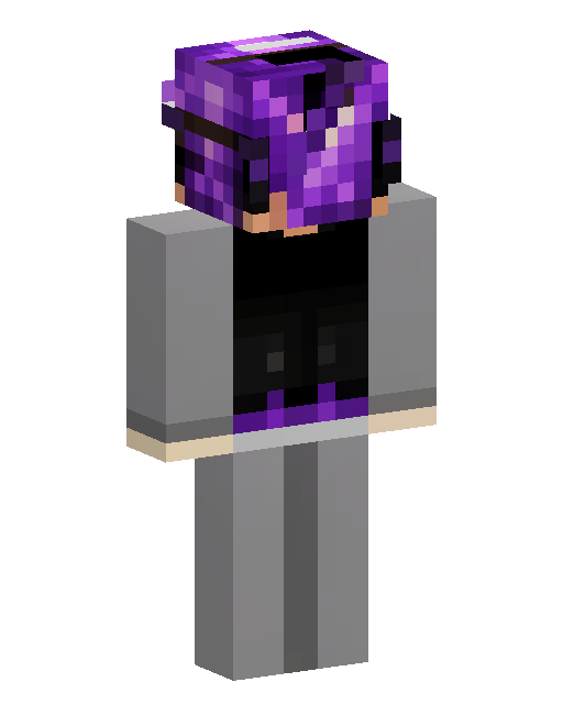 Purple Armored Night Warrior Minecraft skin