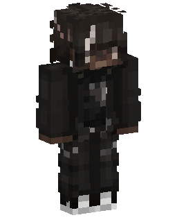 Skin Minecraft Black Hooded Warrior