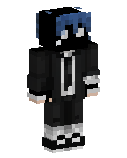 Skin Minecraft Blue Haired Suit Boy