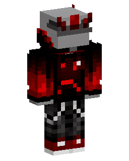 Black And Red Shadow Hoodie のMinecraftスキン
