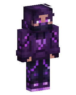 Hooded Purple Shadow Mage のMinecraftスキン