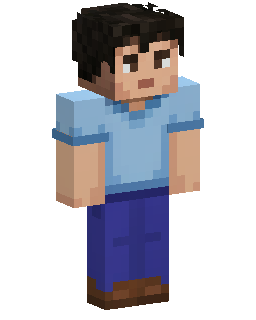 Blue Shirt Boy Minecraft 스킨