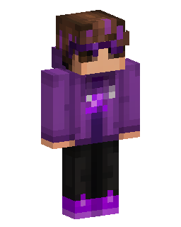 Purple Hoodie Gamer Minecraft-Skin