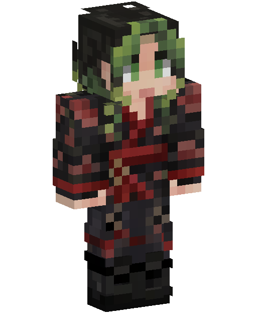 Green Haired GothのMinecraftスキン