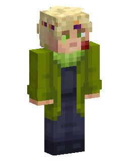 Скін Minecraft Green Jacket Zombie