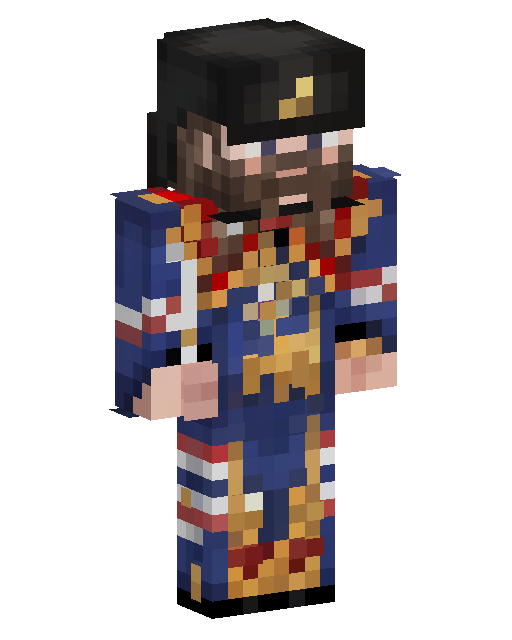 Skin de Minecraft Blue Parade Soldier