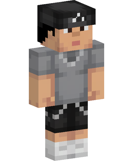 Gray Hoodie Boy Minecraft skin