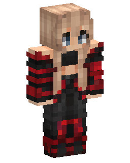 Red Black Hoodie Boy Minecraft skin