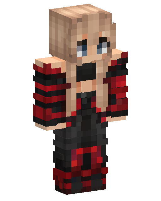 Red Black Hoodie BoyのMinecraftスキン