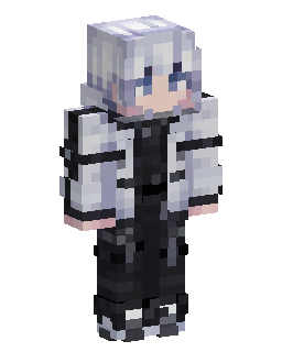 Silver Haired Hoodie Character 的 Minecraft 皮肤