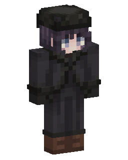 Dark Hoodie Purple Hair のMinecraftスキン