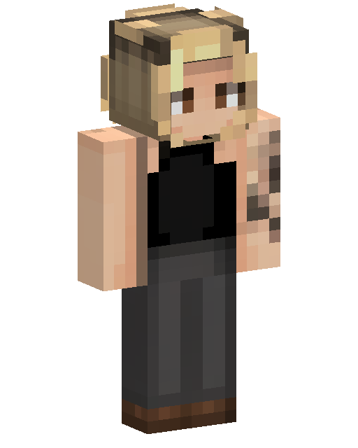 Blonde Tank Top Girl Minecraft skin