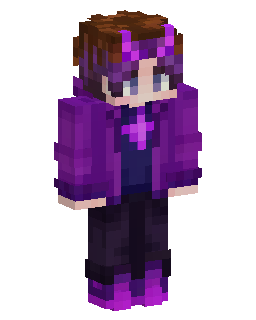 Purple Hoodie Gamer Minecraft skin