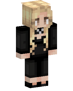 Blonde Gothic Girl Minecraft skin