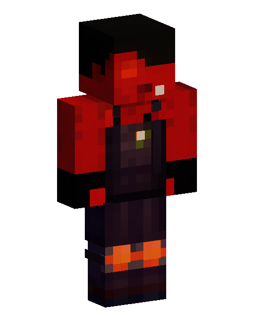 Red Hooded Shadow Figure Minecraft 皮肤