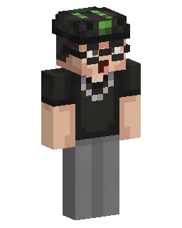 Black Shirt Man Minecraft skin