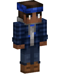 Blue Plaid Boy Minecraft skin
